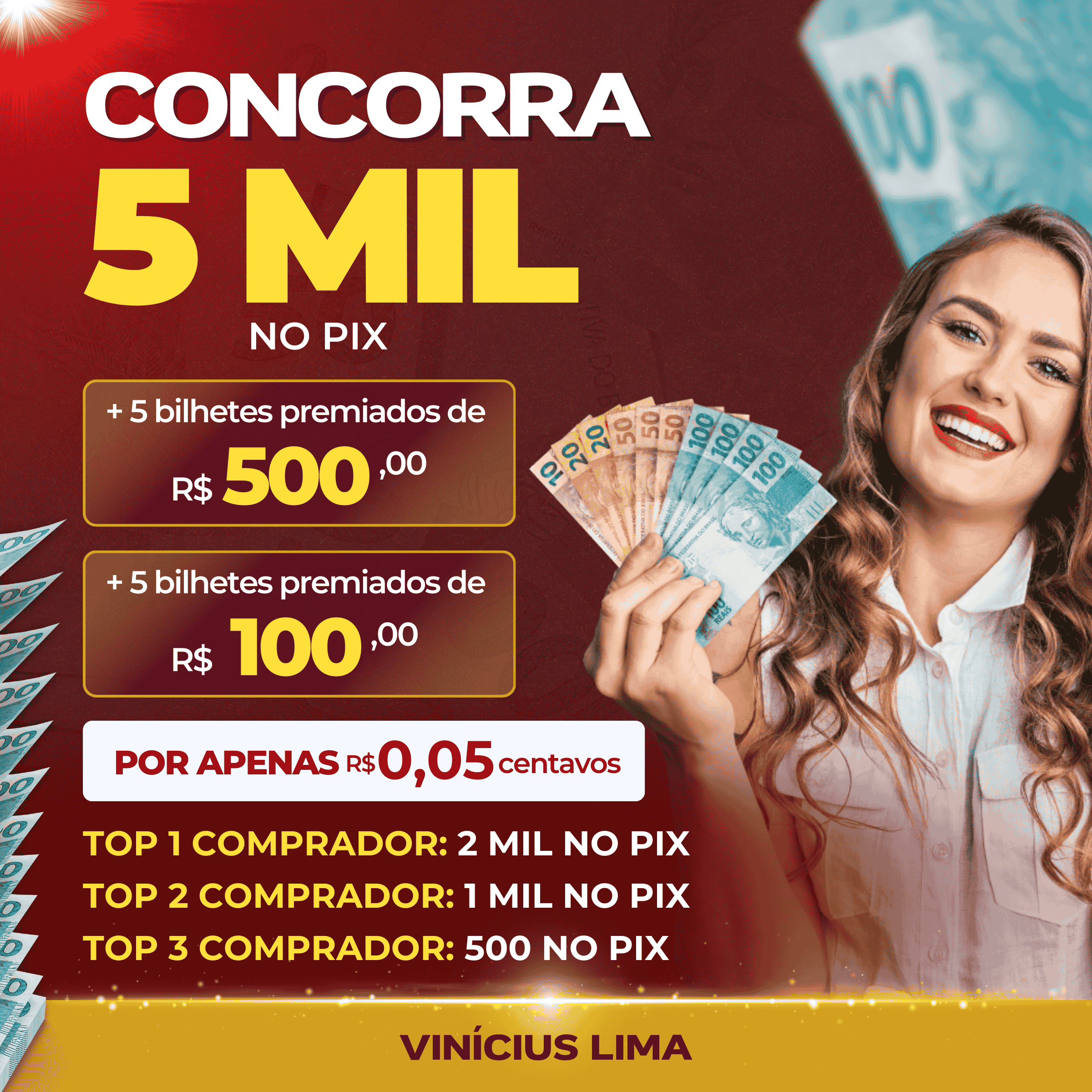 5 Mil na sua conta.